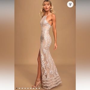 Lulus Dazzled Up Champagne
